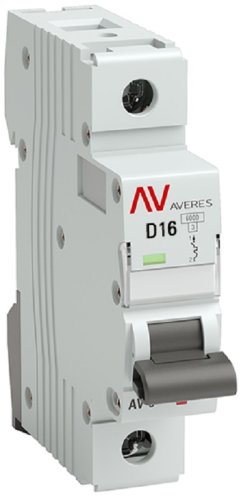 Выключатель автоматический EKF Averes AV-6 1п 16А D 6кА картинка